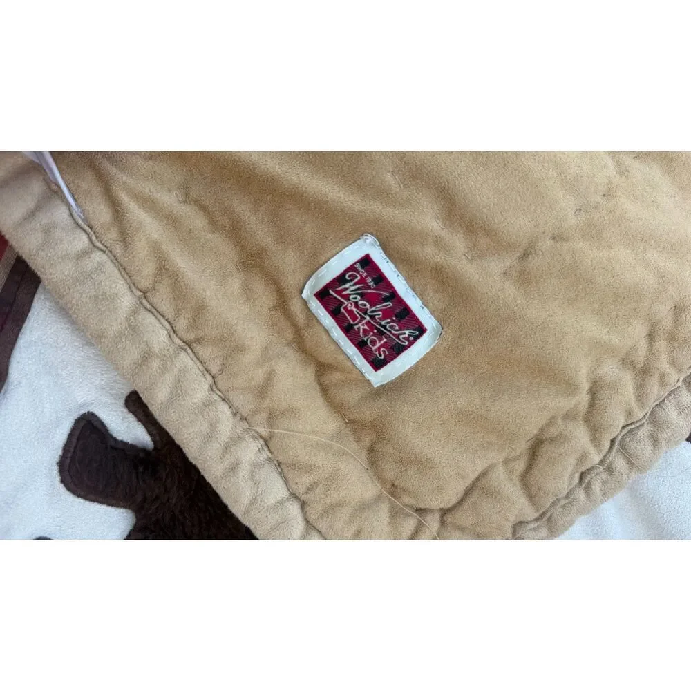 Woolrich Kids Big Bear Campground Quilt Full Queen 80x80 Pillow Sham Cabin